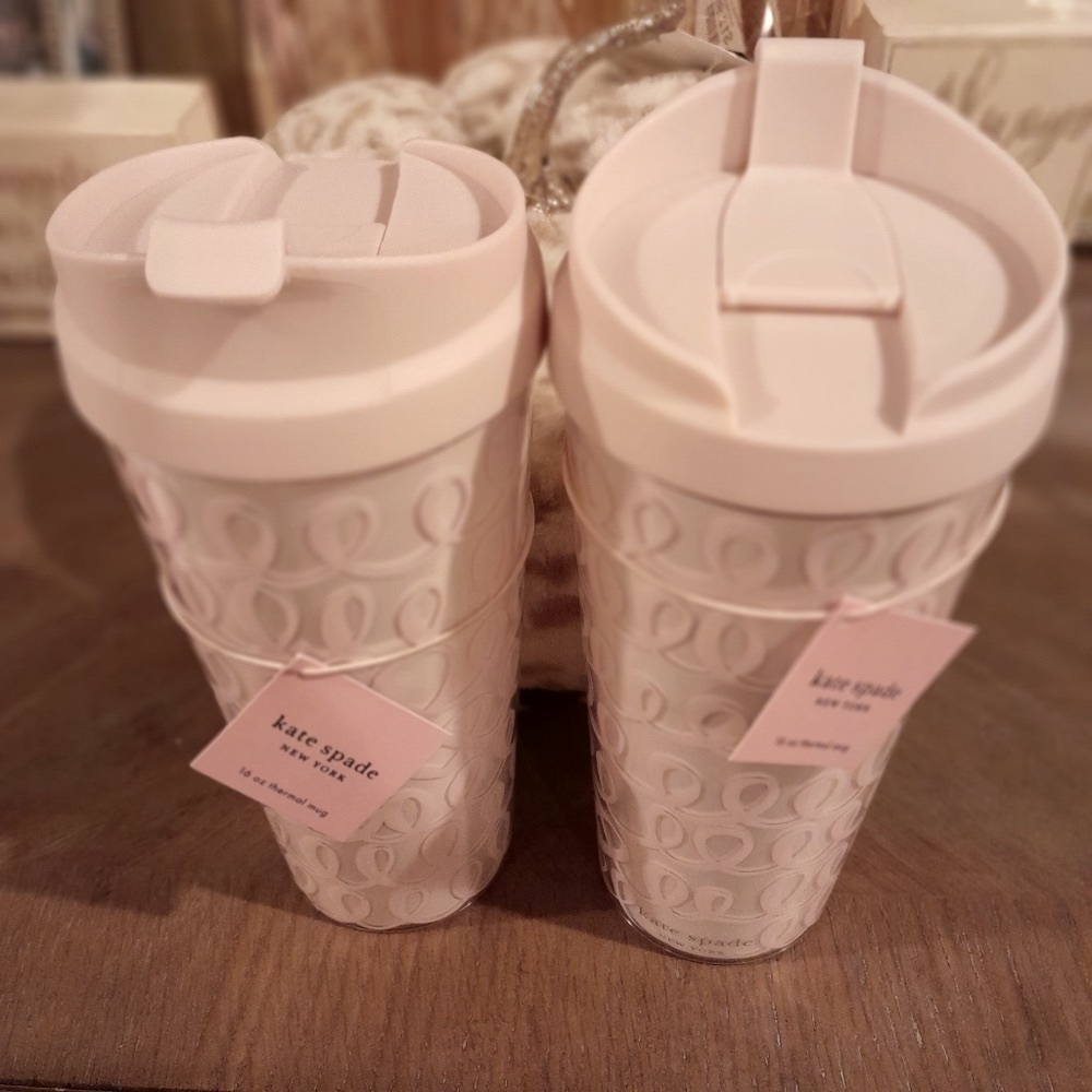 Kate Spade 16oz Thermal Mug Heart Knot Design